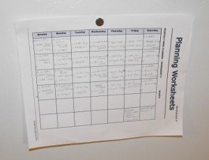 my menu plan