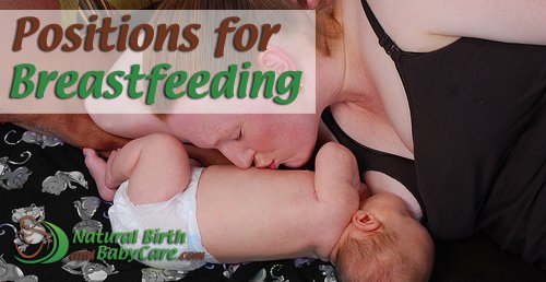 Mom and baby in one of the side-lying breast feeding positions