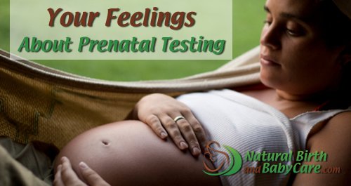 woman apprehensive about prenatal test feelings