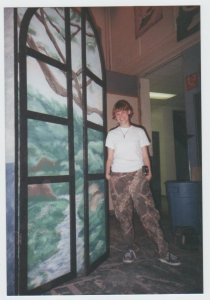 me very early pregnant with my first baby