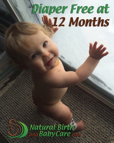 one year old baby showing off diaper free