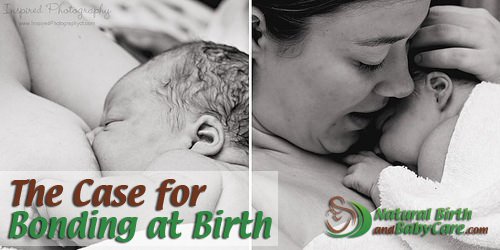 Mother and baby bonding at birth