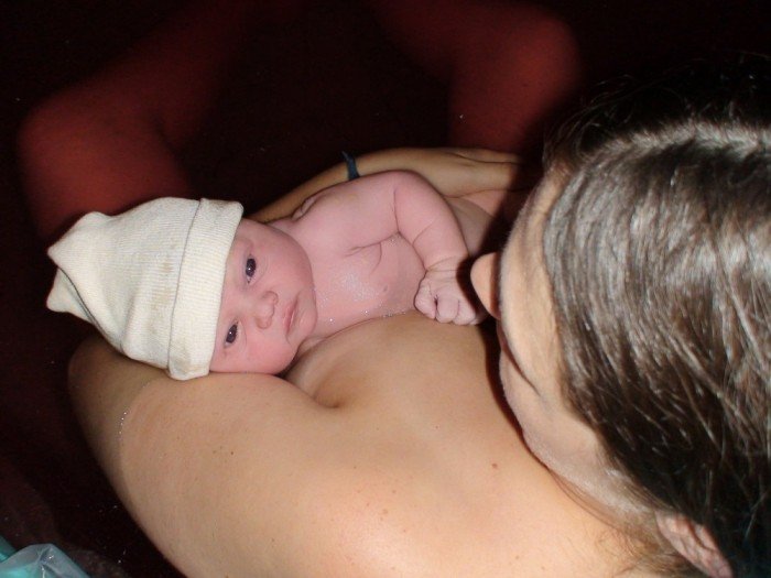 Galen ... right after the birth ... before the midwife got there