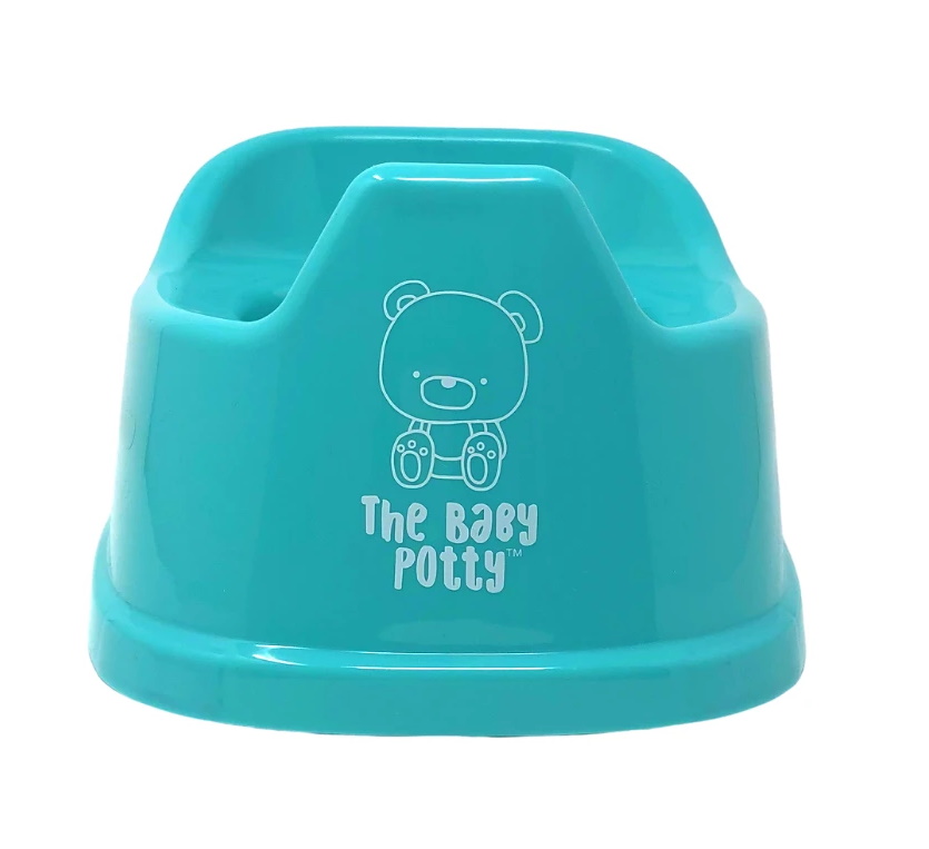 Baby Potty Baby potty in turquoise color on whtie background