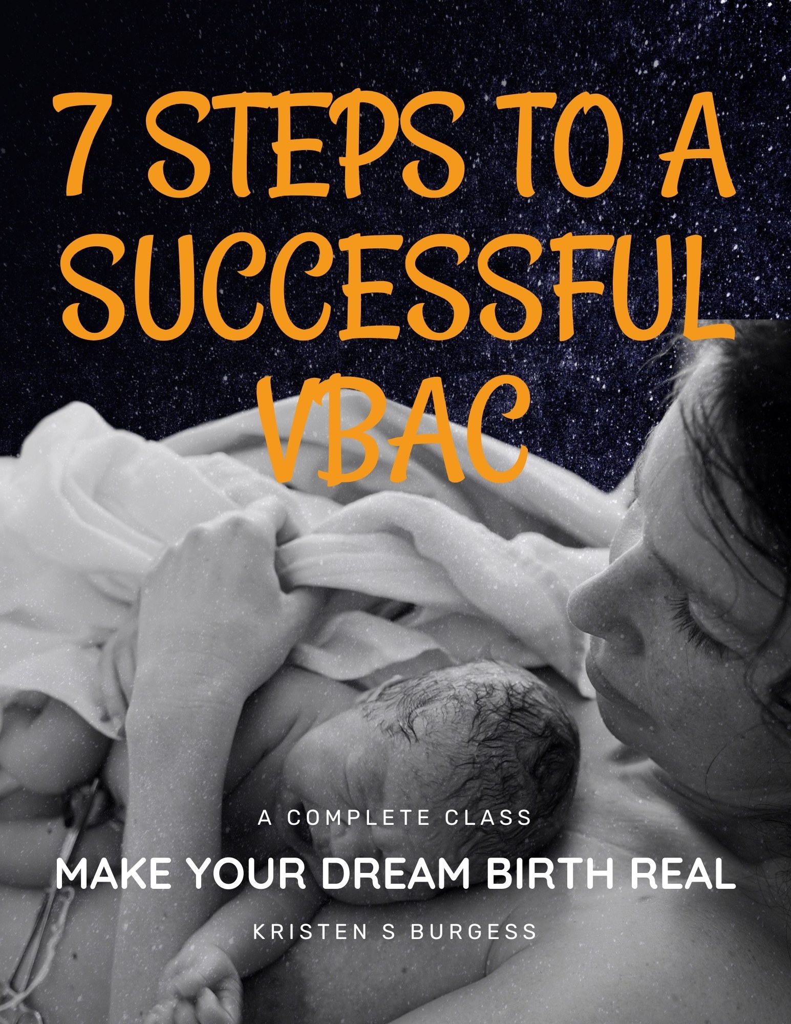 VBAC 7 steps to a successful VBAC guidebook cover