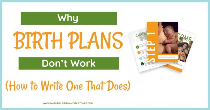 Picture of a birth plan template