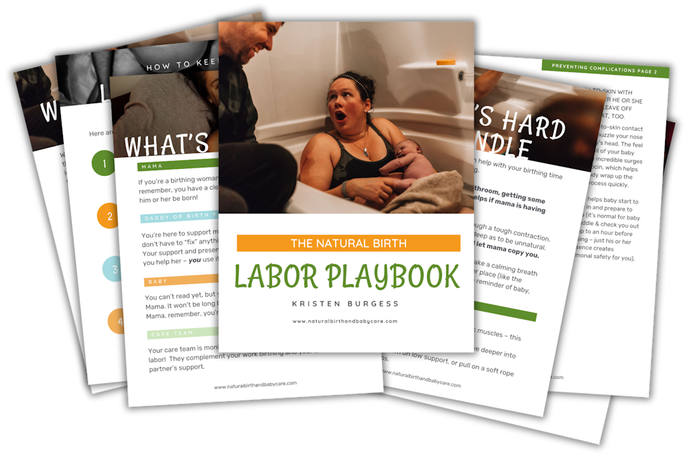 Labor Playbook Pages from Labor Pain class handbook