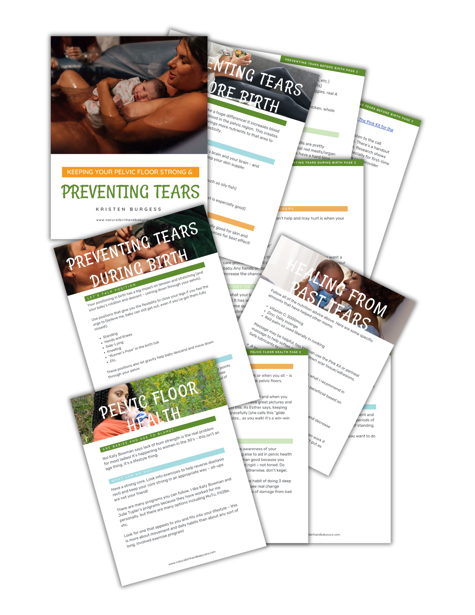 Preventing Tears Pages Workbook pages